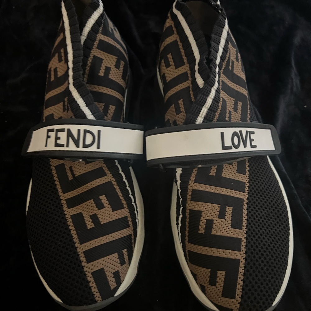 Fendi rockoko knit sneakers